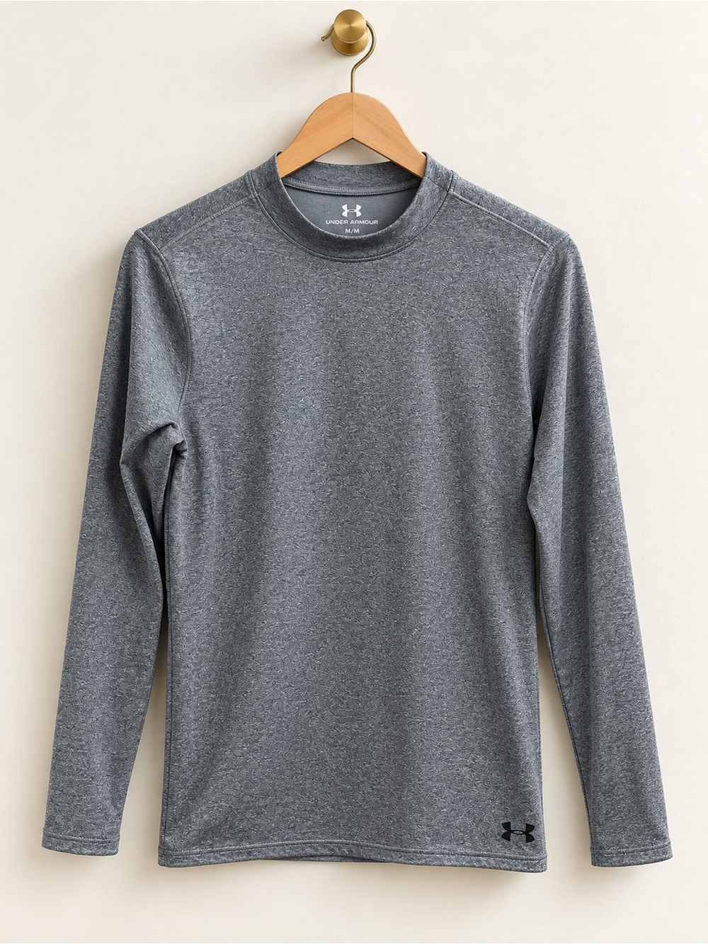 Under Armour ColdGear Women’s Small Gray Fitted Long Sleeve Athletic Top